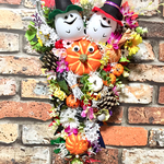お花屋さんが作った55cmの超特大ハロウィンタペストリーボードです‼️  ①