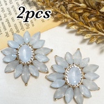 2個入り★インポート☆フラワービジューパーツ（7）