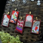 ◆花札の刺繍ストラップ◆