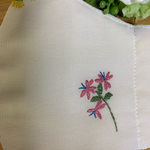 秋にお勧め🌸刺繍お洒落マスク🌸ベージュ