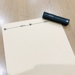 切り取り線 消しゴムはんこ