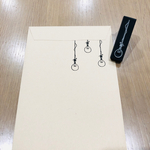 吊るし電球 消しゴムはんこ