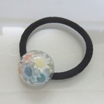 値下げ＆お試し価格*お花のヘアゴム*ブルー＆ピンク*002
