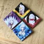 和花の子ひし形缶バッチ