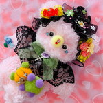 💚bloody lip🩸メルヘンホラー🍼ゴシックロリータ☆緑☆魔女☆ピエロ☆秋☆ゆめかわいい☆ゴスロリ♡闇かわいい☆病みかわ☆十字架☆lolita☆おばけ☆ドラキュラ☆ベビー ベア♡プレゼント