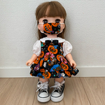 ソラン　メルちゃん　ハロウィン　フリルワンピース　マスク付き