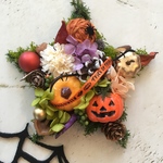 【再販×10】ハロウィンリース♪　HAPPYハロウィン　スターアレンジ！