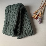 ハンドメイド　手編みのスヌード　マフラー　::若草:: #5