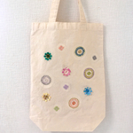 ビーズ刺繍のエコバッグ