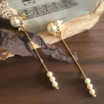 パールロングピアスハンドメイド