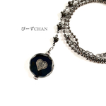 ブラック♥ハートネックレス