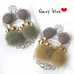 ＊Ri・bo・nファー（グリーンorイエロー）＊イヤリング