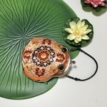 カエル　金襴ミニバック　＊朱文様＊