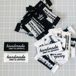 ★送料無料★各色5枚➯合計10枚 ハンドメイド handmade タグ 布タグ 縫い付けタグ 織りタグ