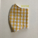 受注製作■立体マスク…黄色　チェック！
