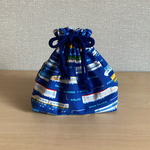 新幹線柄　きんちゃく袋