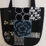 ミナペルホネンの布合わせ☆刺繍が美しいトートバッグ