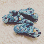 ズパゲッティ＊バンスクリップ＊ブルー×グリーン×紺