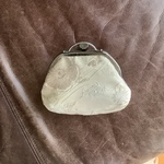 chichiankoサマ専用　　がま口ポーチ 帯リメイク 刺繍 花文様 送料無