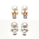 ピアス 定番デザイン パールピアス イヤリング 変更可能  樹脂ピアス 樹脂イヤリング シンプル トレンド 定番デザイン NO.9