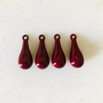 Wine Red Drop Pendant Tops