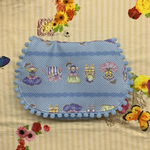 ＊マチあり＊  移動ポケット  バレエ×ブルー