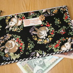 【ｂ様オーダー品】ペタンコ通帳ケース☆ラビット