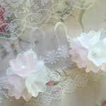 (再販)ゆめいろこでまりのピアス(ピンク)