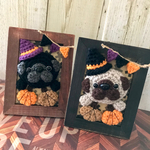 ハロウィンパグのフレーム飾り