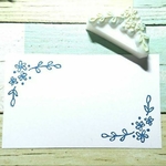 消しゴムはんこ お花のかどっこ