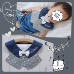 星空グレーのタキシードスタイ