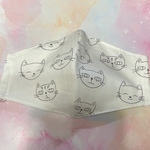 SSサイズ❣️サイズ変更可能❣️ねこさん・薄地マスク・手作りマスク・幼児立体マスク