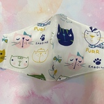 SSサイズ❣️サイズ変更可能❣️ねこ柄・薄地マスク・手作りマスク・幼児立体マスク