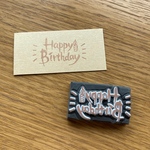 Happy Birthday 消しゴムはんこ ハッピーバースデーハンドメイドスタンプ