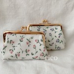 【新作！！】 libertyの小さながま口ポーチ♡