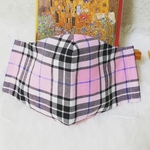 【秋マスク】おしゃれマスク　マスク　ゴム付き　秋マスク　チェック　おしゃれ　可愛い　上品　秋冬マスク　ファッションマスク　タータンチェック　小顔効果　