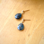 Moss Kyanite の耳飾り 14kgf 希少 Mysterious stone