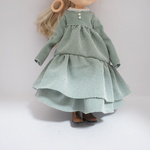 ネオブライスドール お洋服 ストライプ　段フリルワンピース　アウトフィット 