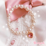Berrypink♡量産型スワロハートとパールのブレスレット♡