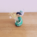 お花摘み子さん　緑ワンピース