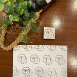 消しゴムはんこ　　カピバラ