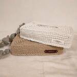 【選べる色・タグ】麻のティッシュケース