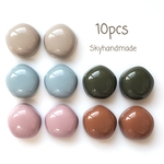 《10ヶ》 15mm　こっくりカラー　くすみカラーカボション