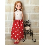 リカちゃん  着せ替え服 ロングスカートスタイル4点セット