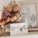 新作✩シルバーレジン×淡水パール　イヤリング　ピアス