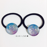 ちいさな宇宙のヘアゴム☆BLUE