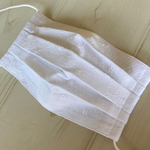 【接触冷感】コットン刺繍レース③ プリーツマスク  ♡ 夏マスク　大人