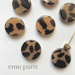 leopard beads 6p
