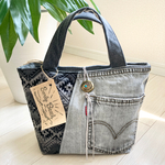 オルテガ×デニムトートバッグ　GRY