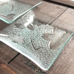さくら　小皿　昭和レトロガラス　アンティーク　型ガラス　もったいないをカタチに　思い出と一緒に